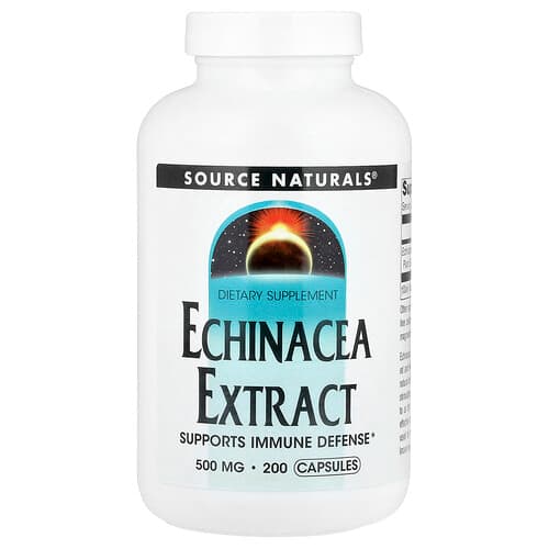 Source Naturals Source Naturals エキナセア エキス 500mg カプセル200粒 パッケージ画像