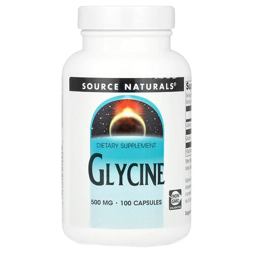 Source Naturals Source Naturals グリシン 500mg カプセル100粒 パッケージ画像
