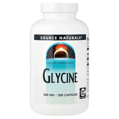Source Naturals Source Naturals グリシン 500mg カプセル200粒 パッケージ画像