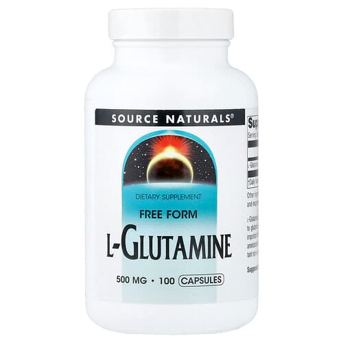 Source Naturals Source Naturals L-グルタミン 500mg カプセル100粒 パッケージ画像
