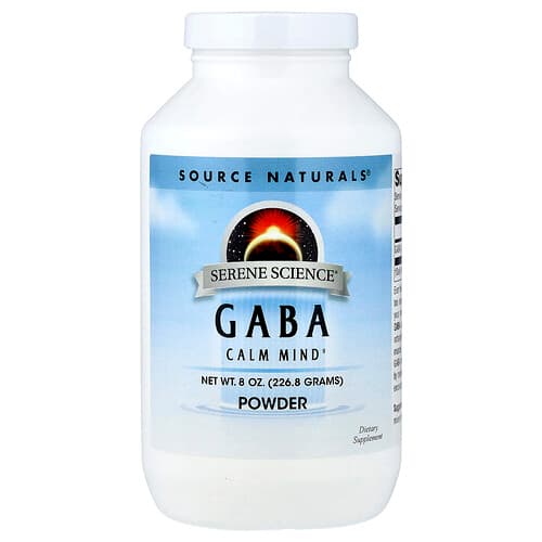 Source Naturals Source Naturals、Serene Science®、GABAパウダー、226.8g（8oz） パッケージ画像
