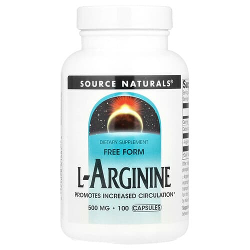 Source Naturals Source Naturals L-アルギニン フリーフォーム 100粒 パッケージ画像