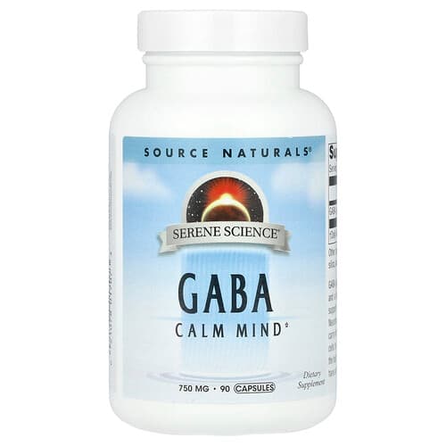 Source Naturals Source Naturals Serene Science® GABA 750mg 90粒 パッケージ画像