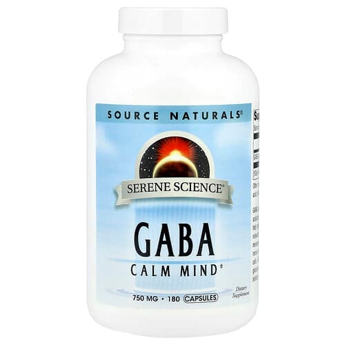 Source Naturals Source Naturals Serene Science® GABA 750mg カプセル180粒 パッケージ画像