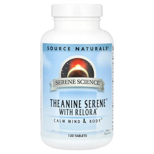 Source Naturals Source Naturals セレーンサイエンス® θイニンセレーン® ウィズ レロラ® タブレット120粒 パッケージ画像