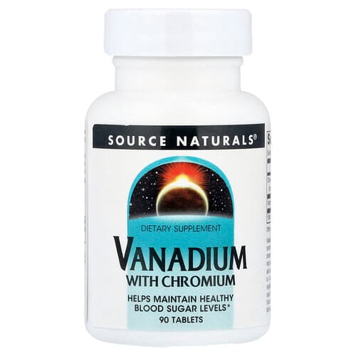 Source Naturals Source Naturals バナジウム ウィズ クロミウム タブレット90粒 パッケージ画像