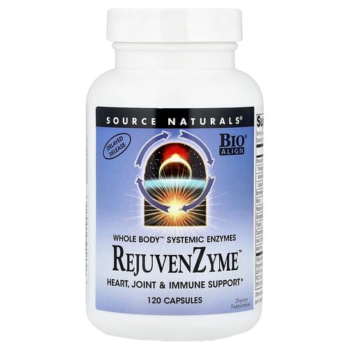 Source Naturals Source Naturals, RejuvenZyme™, カプセル120粒 パッケージ画像