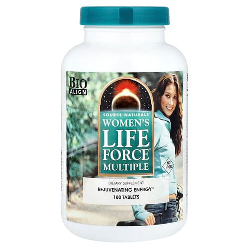 Source Naturals Source Naturals ウィメンズ ライフフォース マルチプル ノーアイアン 180タブレット パッケージ画像