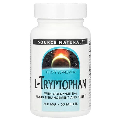 Source Naturals Source Naturals L-トリプトファン with コエンザイム B-6 タブレット60粒 パッケージ画像