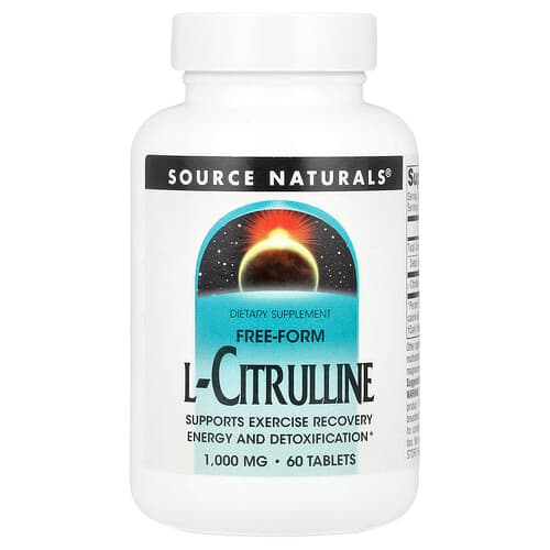 Source Naturals Source Naturals L-シトルリン 1,000mg タブレット60粒 パッケージ画像