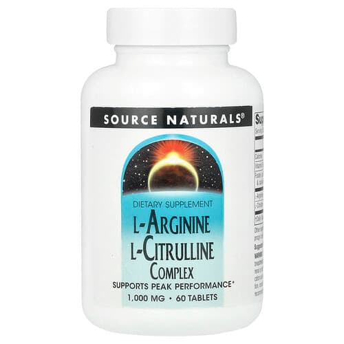 Source Naturals Source Naturals L-アルギニン L-シトルリン コンプレックス タブレット60粒 パッケージ画像