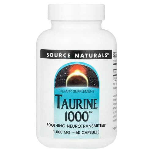 Source Naturals Source Naturals タウリン 1000™ 1,000mg カプセル60粒 パッケージ画像