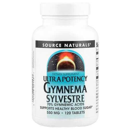 Source Naturals Source Naturals、ウルトラポテンシー ギムネマ・シルベスタ、120タブレット パッケージ画像