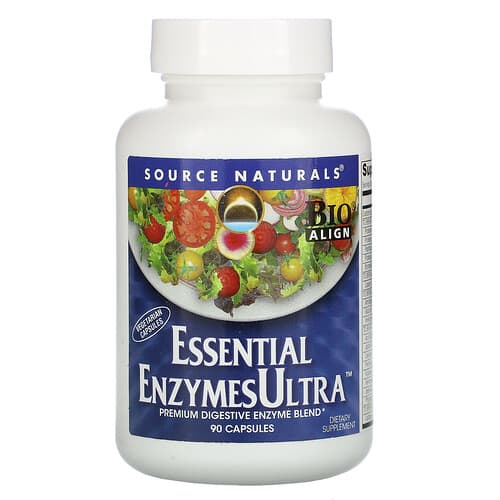 Source Naturals Source Naturals エッセンシャル エンザイムス ウルトラ™ ベジカプセル90粒 パッケージ画像