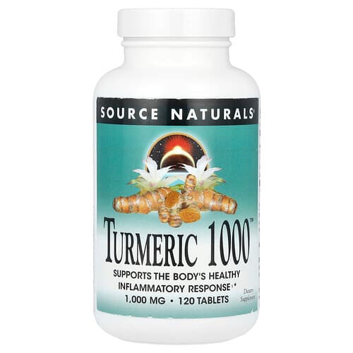 Source Naturals Source Naturals, ターメリック 1000™, 1,000 mg , 120タブレット パッケージ画像