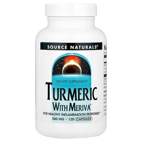 Source Naturals Source Naturals, ターメリック with メリバ®、500 mg、120カプセル パッケージ画像