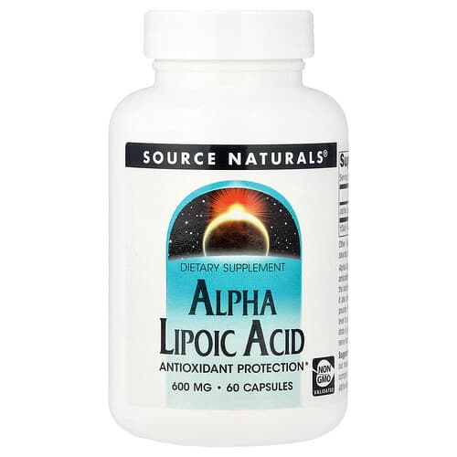 Source Naturals Source Naturals, アルファリポ酸, 600mg, 60粒 パッケージ画像