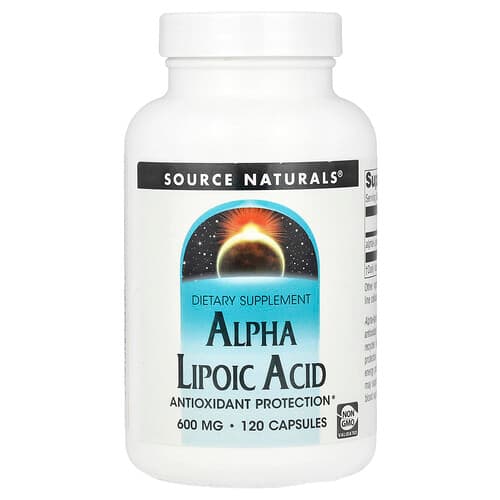 Source Naturals Source Naturals アルファリポ酸 600mg 120粒 パッケージ画像
