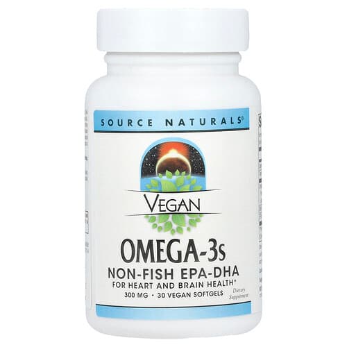 Source Naturals Source Naturals ビーガン オメガ3s ビーガンソフトジェル30粒 パッケージ画像