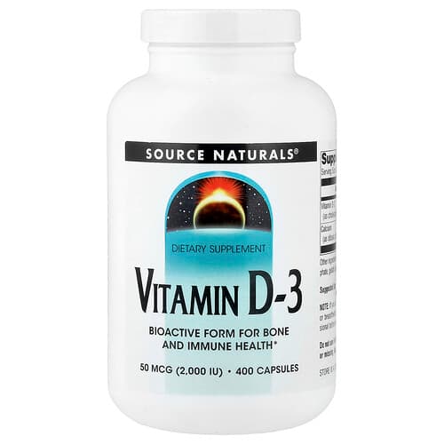 Source Naturals Source Naturals ビタミンD-3 400粒 パッケージ画像
