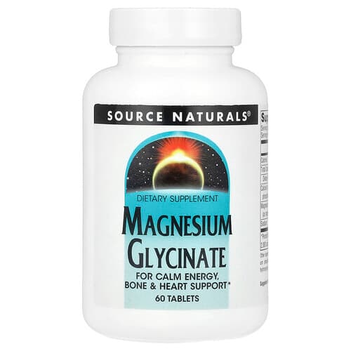 Source Naturals Source Naturals マグネシウムグリシネート タブレット60粒 パッケージ画像