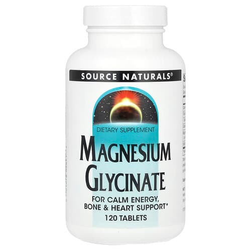 Source Naturals Source Naturals マグネシウム グリシネート 120タブレット パッケージ画像