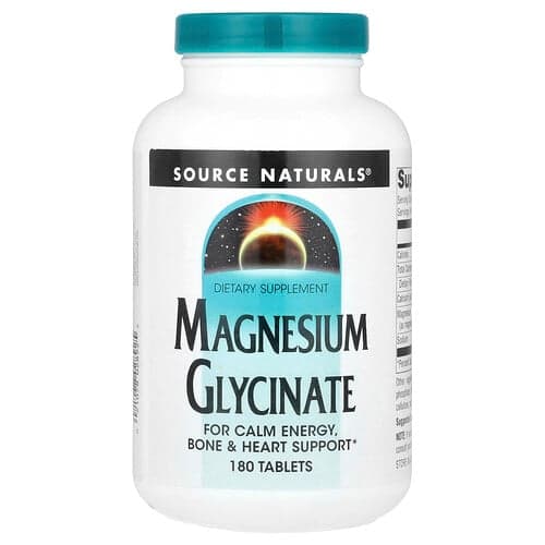 Source Naturals Source Naturals マグネシウム グリシネート 180タブレット パッケージ画像
