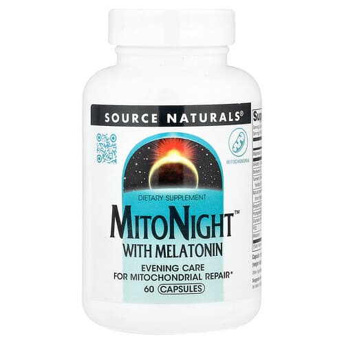 Source Naturals Source Naturals MitoNight™ ウィズ メラトニン ベジカプセル60粒 パッケージ画像