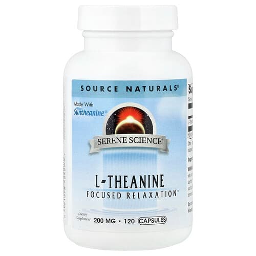 Source Naturals Source Naturals L-テアニン 200mg 120カプセル パッケージ画像