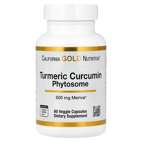 California Gold California Gold Nutrition Turmeric Curcumin Phytosome Meriva® 500mg ベジカプセル60粒 パッケージ画像