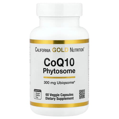 California Gold California Gold Nutrition, CoQ10 フィトソーム, 300 mg, ベジカプセル60粒 パッケージ画像