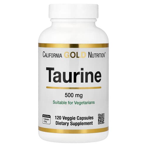 California Gold California Gold Nutrition タウリン ベジカプセル120粒（1カプセルあたり500mg） パッケージ画像