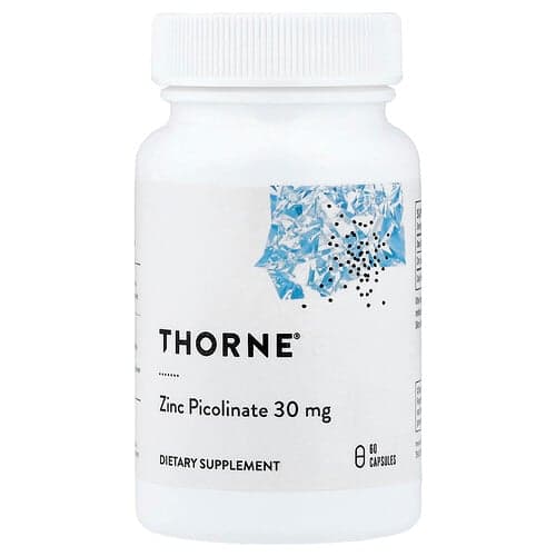 Thorne Thorne ジンクピコリネート 30mg 60カプセル パッケージ画像