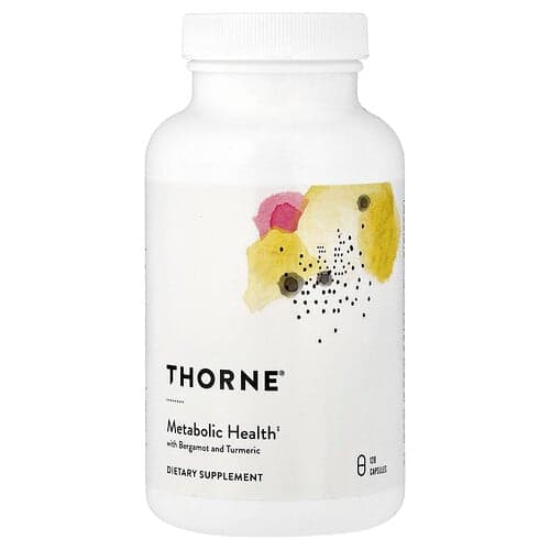 Thorne Thorne メタボリックヘルス ウィズ ベルガモット アンド ターメリック 120カプセル パッケージ画像