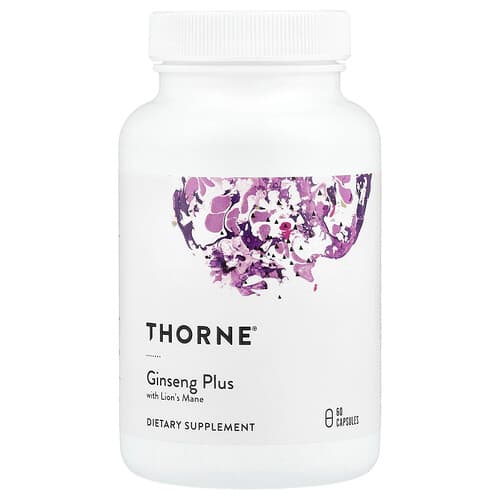 Thorne Thorne ジンセン プラス ウィズ ライオンズメイン 60カプセル パッケージ画像