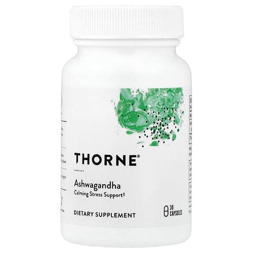 Thorne Thorne アシュワガンダ 120mg 30カプセル パッケージ画像
