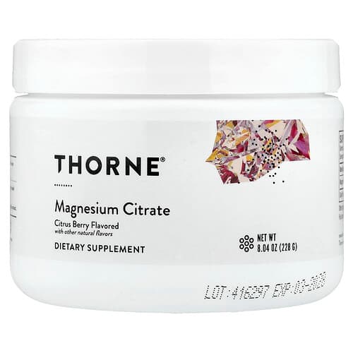 Thorne Thorne マグネシウム シトレート シトラスベリー 228g パッケージ画像