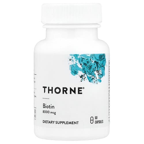 Thorne Thorne ビオチン 8,000mcg 60粒 パッケージ画像