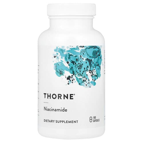 Thorne Thorne ナイアシンアミド 500mg ベジカプセル180粒 パッケージ画像