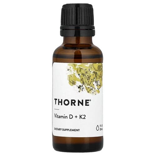 Thorne Thorne ビタミンD + K2 液体 30ml パッケージ画像