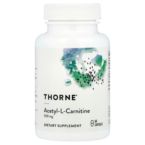 Thorne Thorne アセチル-L-カルニチン 500mg 60粒 パッケージ画像