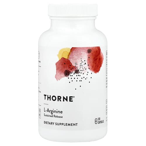 Thorne Thorne L-アルギニン ベジカプセル120粒（1粒あたり500mg） パッケージ画像