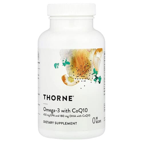 Thorne Thorne オメガ3 with CoQ10 ゲルカプセル90粒 パッケージ画像