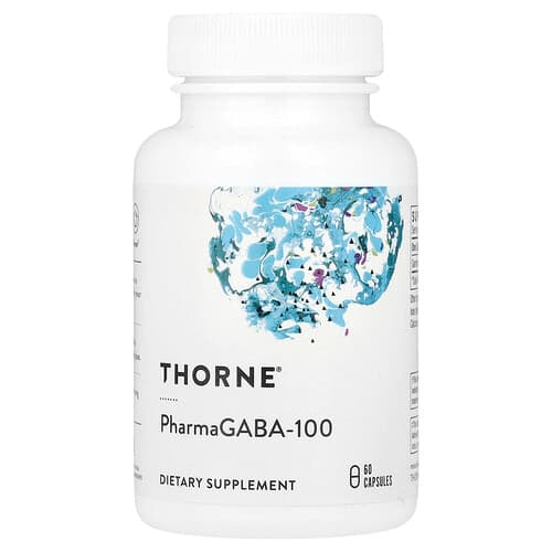 Thorne Thorne PharmaGABA-100 60カプセル(1カプセルあたり100mg) パッケージ画像